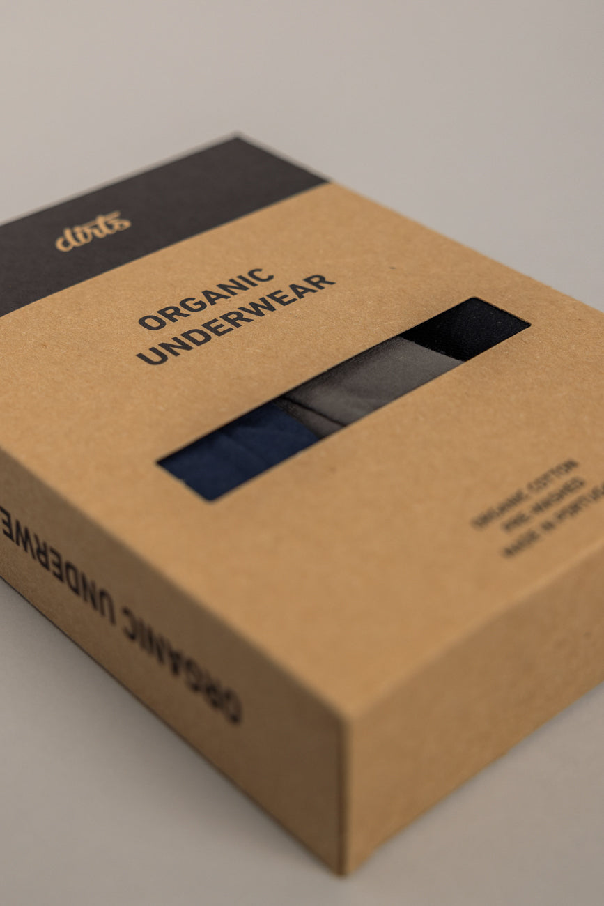 Lot de 3 boxers en coton biologique de DIRTS