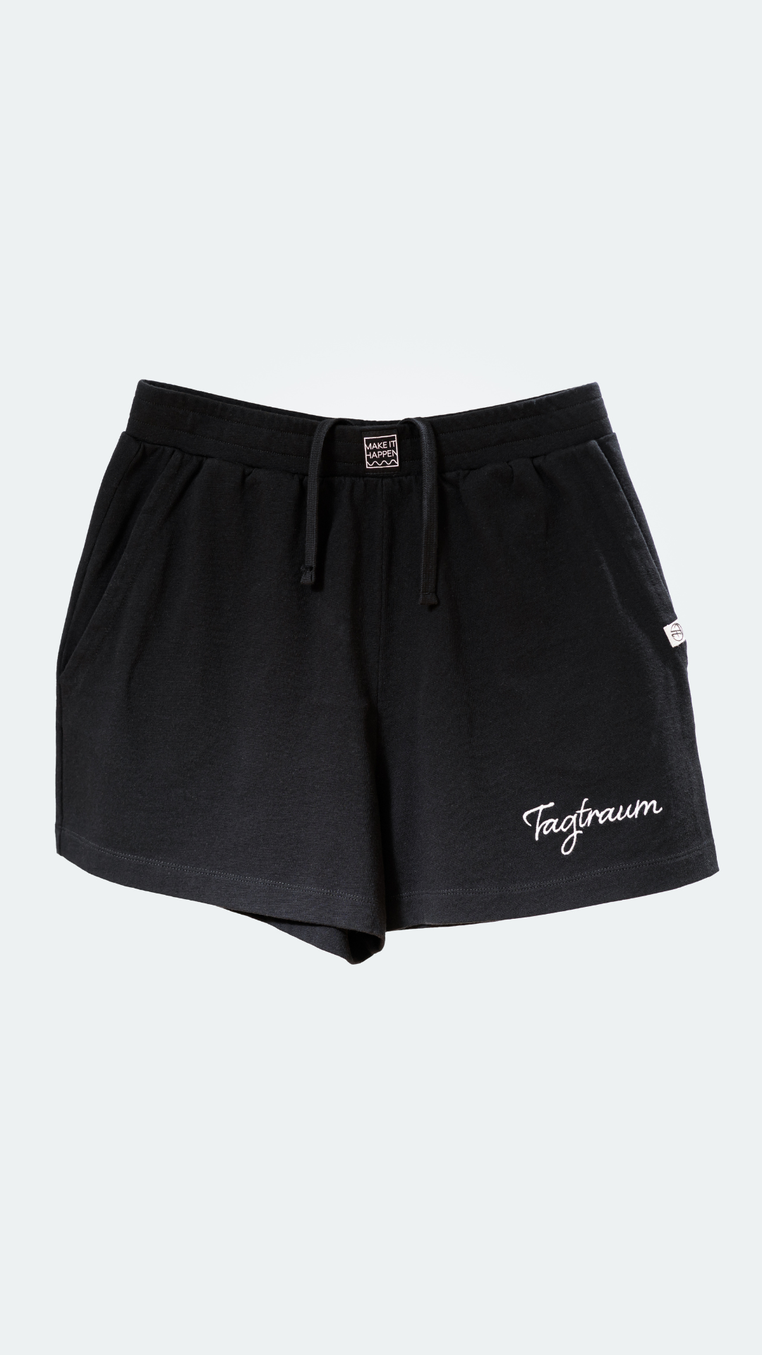 Schwarze Shorts aus 100% Bio-Baumwolle von Tagtraum Clothing