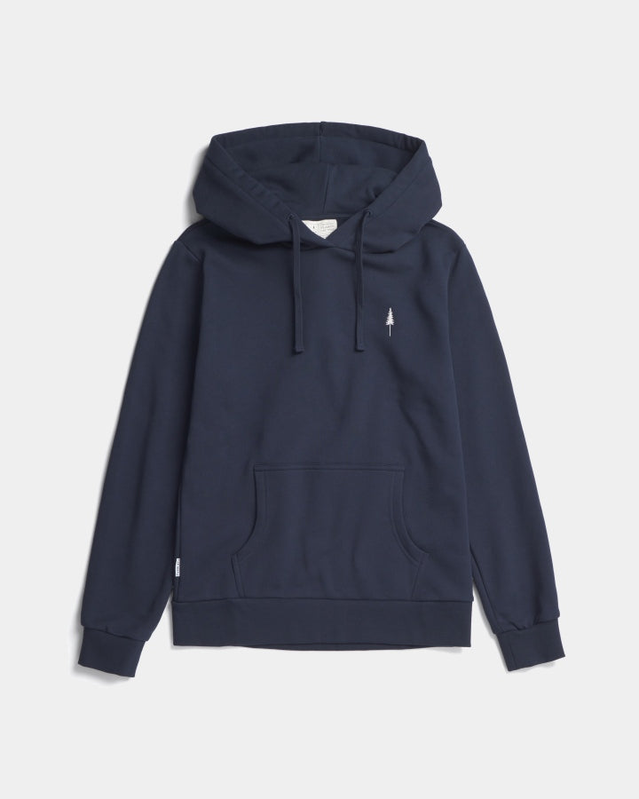 TreeHoodie Women Dark Navy made of organic cotton by NIKIN