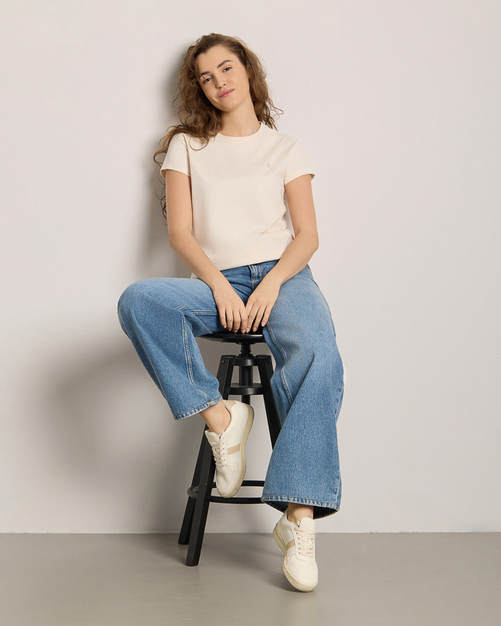 Beiges T-Shirt Tree aus 100% Bio-Baumwolle von Nikin