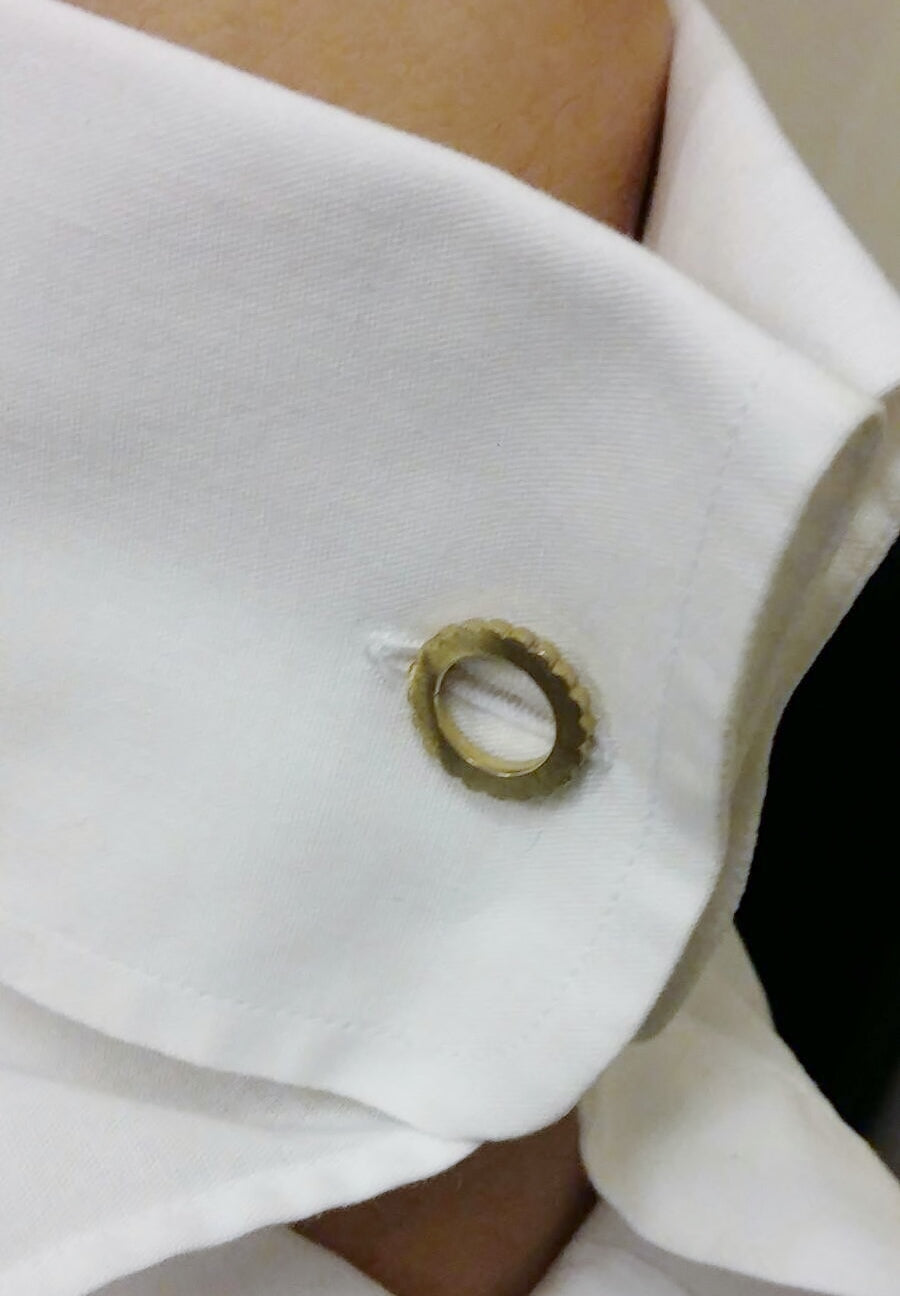 Gemelli INGRANAGGI cufflinks made of silver by V Design Lab