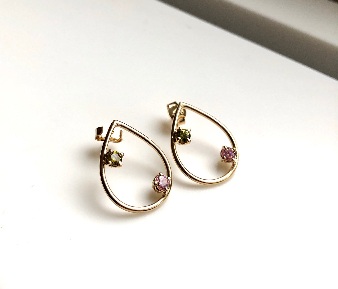 "A drop in the Ocean" earrings with zirconia