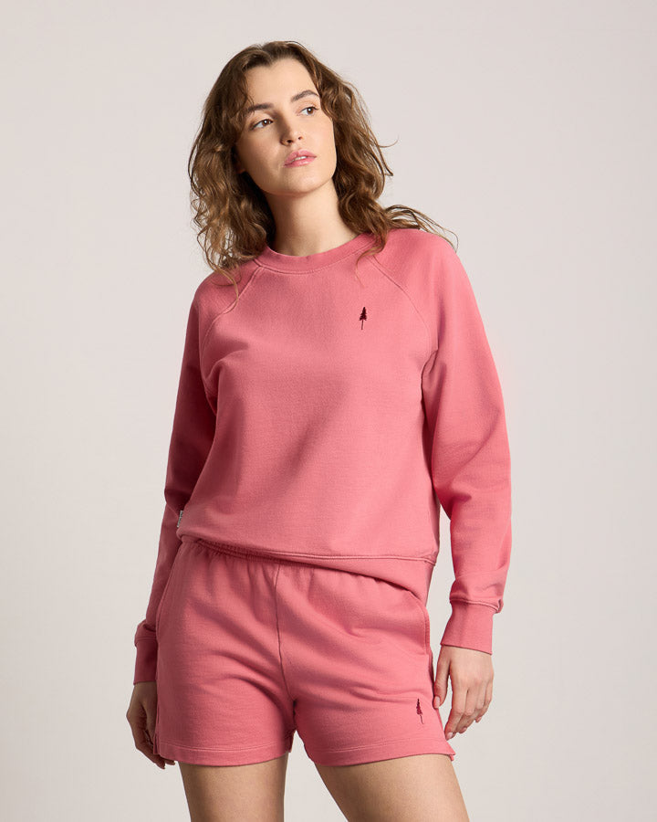 Rosa Sweater Tree Raglan aus 100% Bio-Baumwolle von Nikin