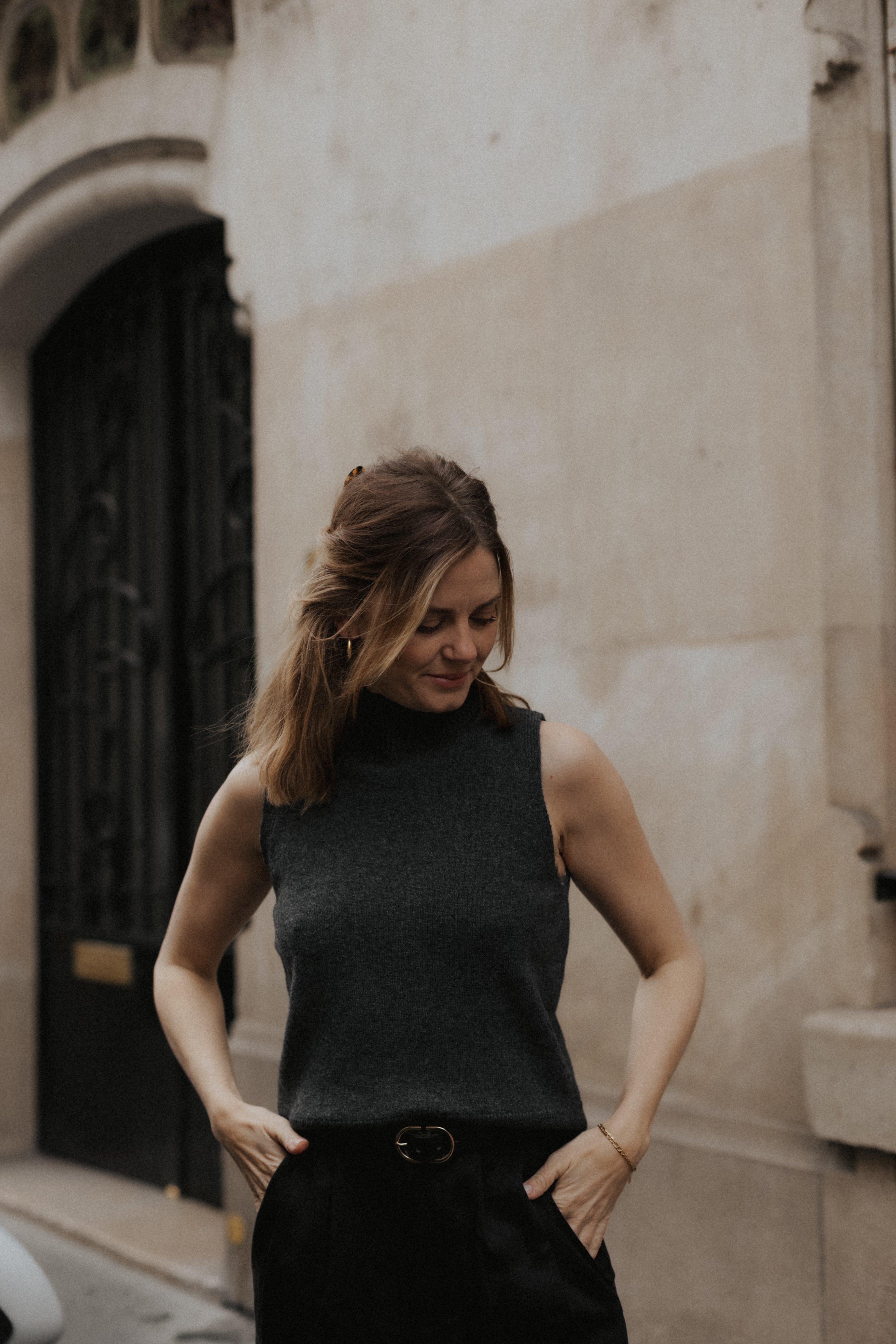 MOCK NECK TANK CASHMERE from Pura Clothing