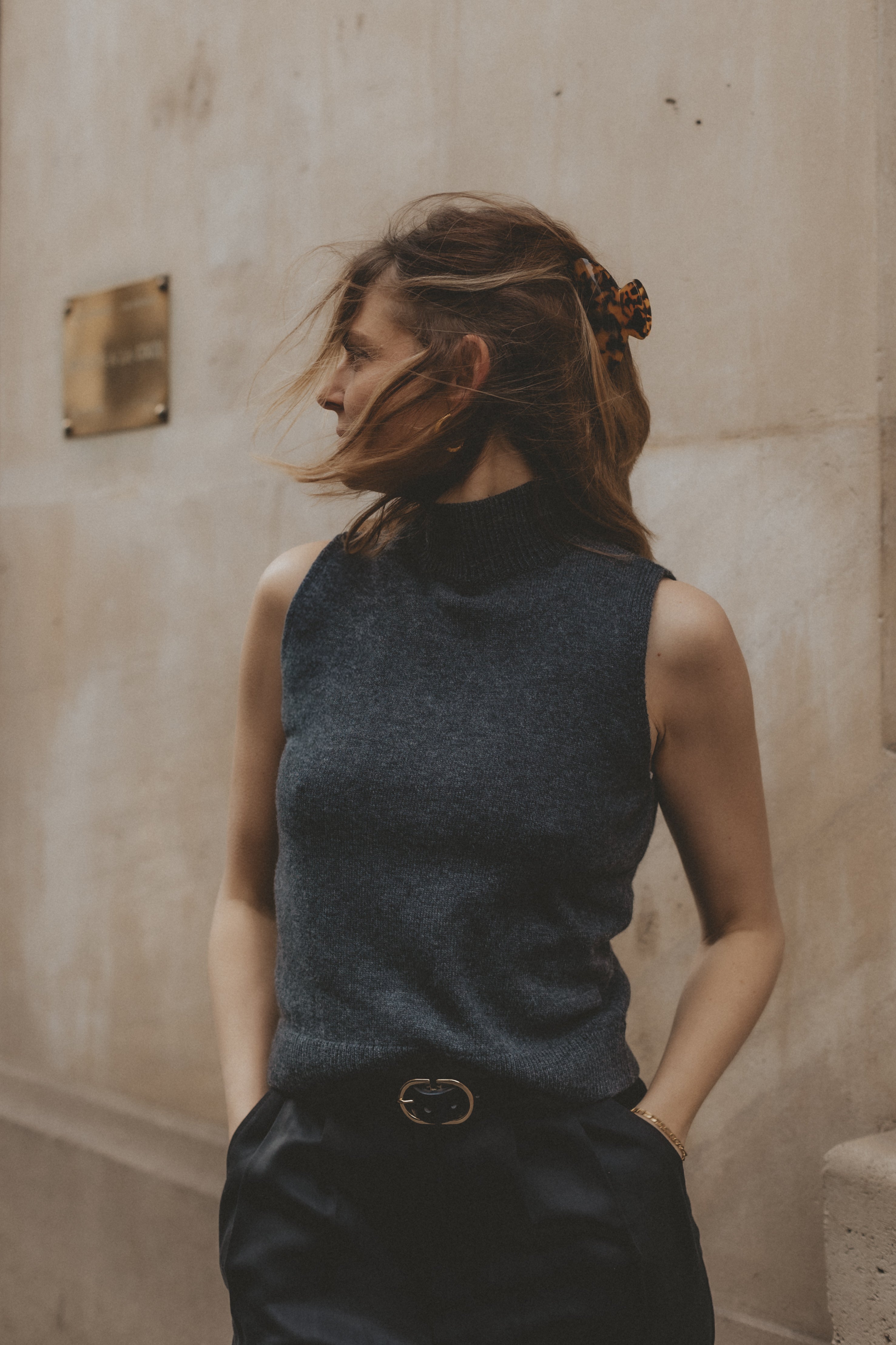 MOCK NECK TANK CASHMERE from Pura Clothing