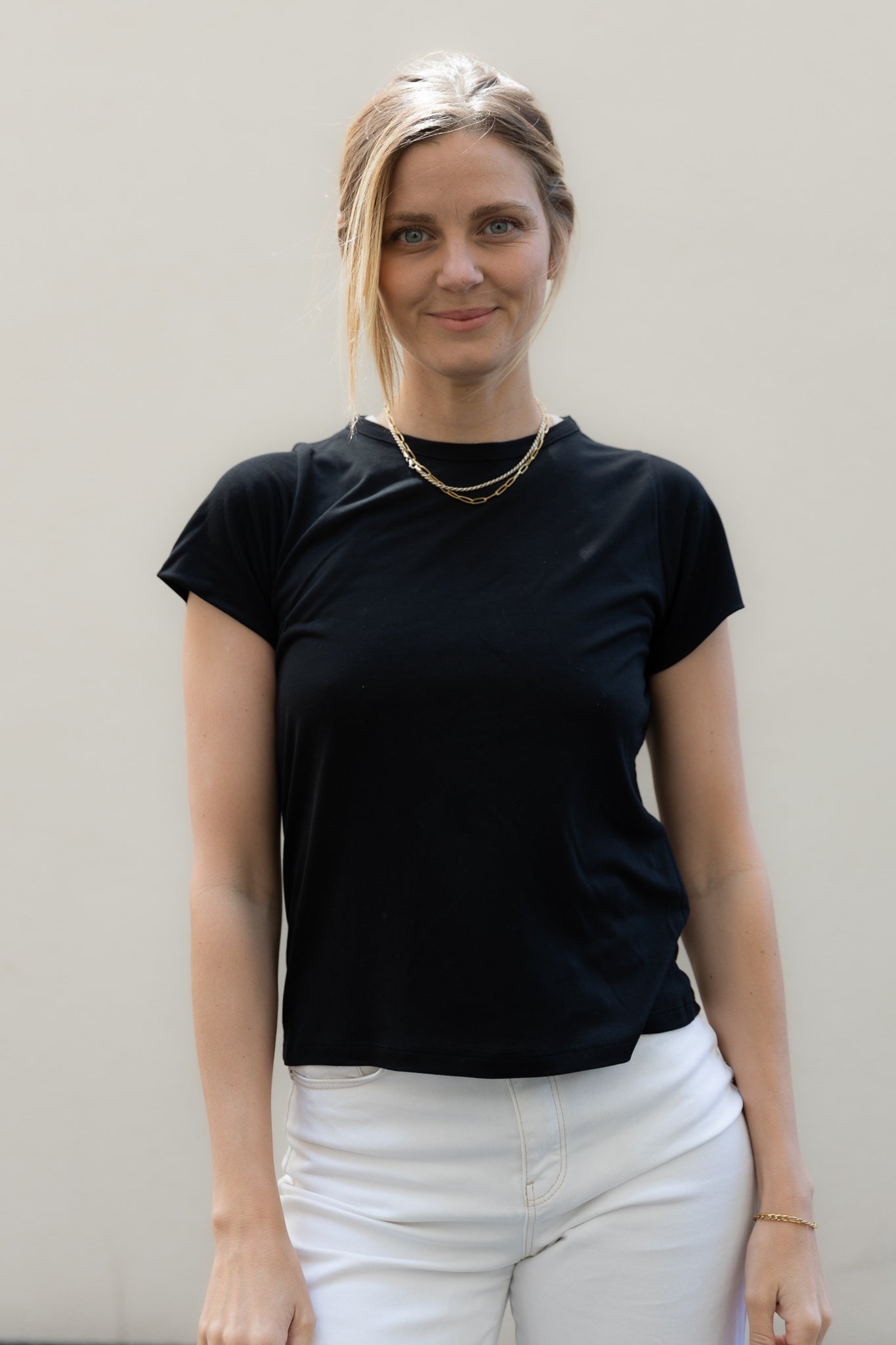 Schwarzes T-Shirt BALI aus 100% Tencel von Pura Clothing