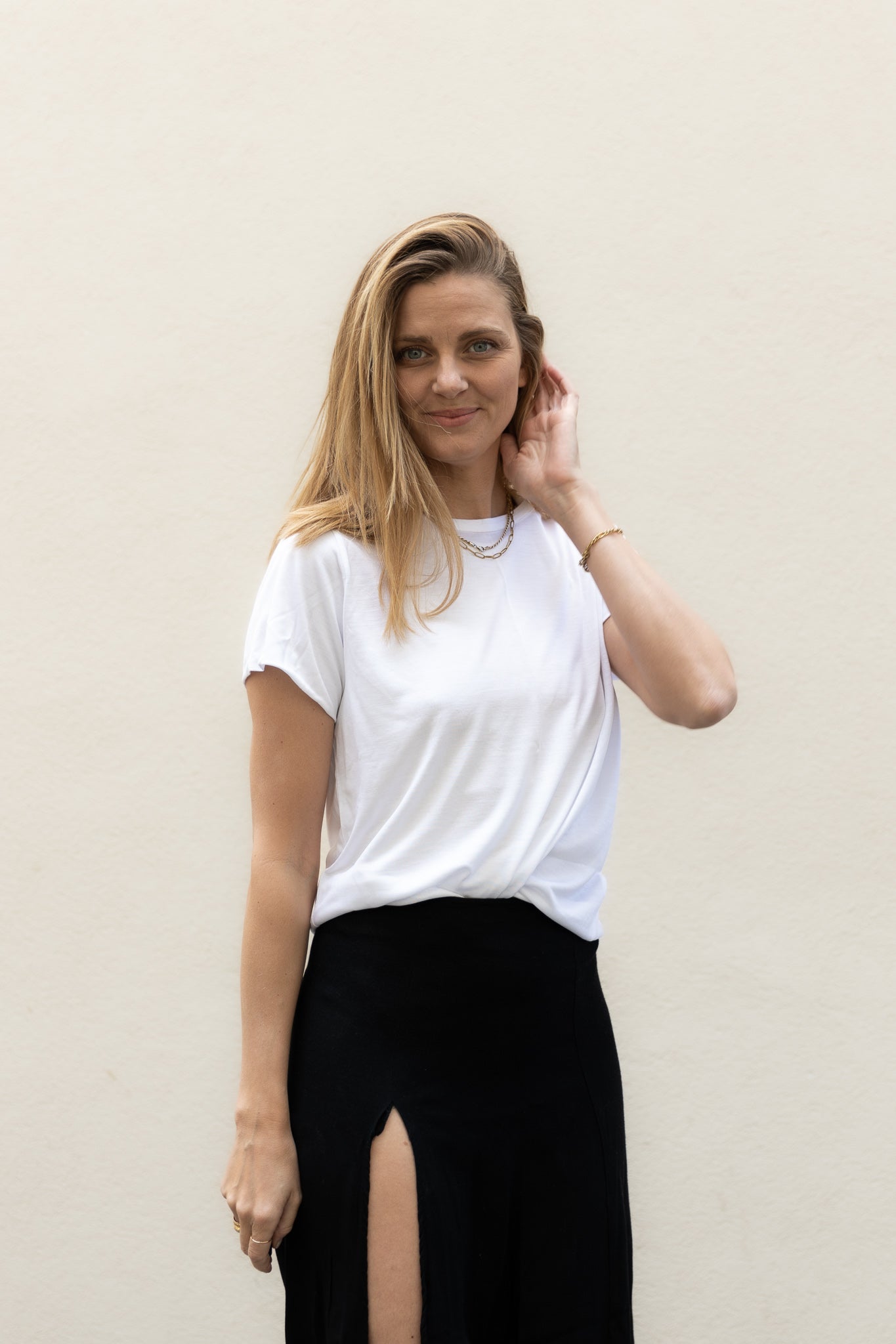 White T-shirt BALI made from 100% Tencel from Pura Clothing