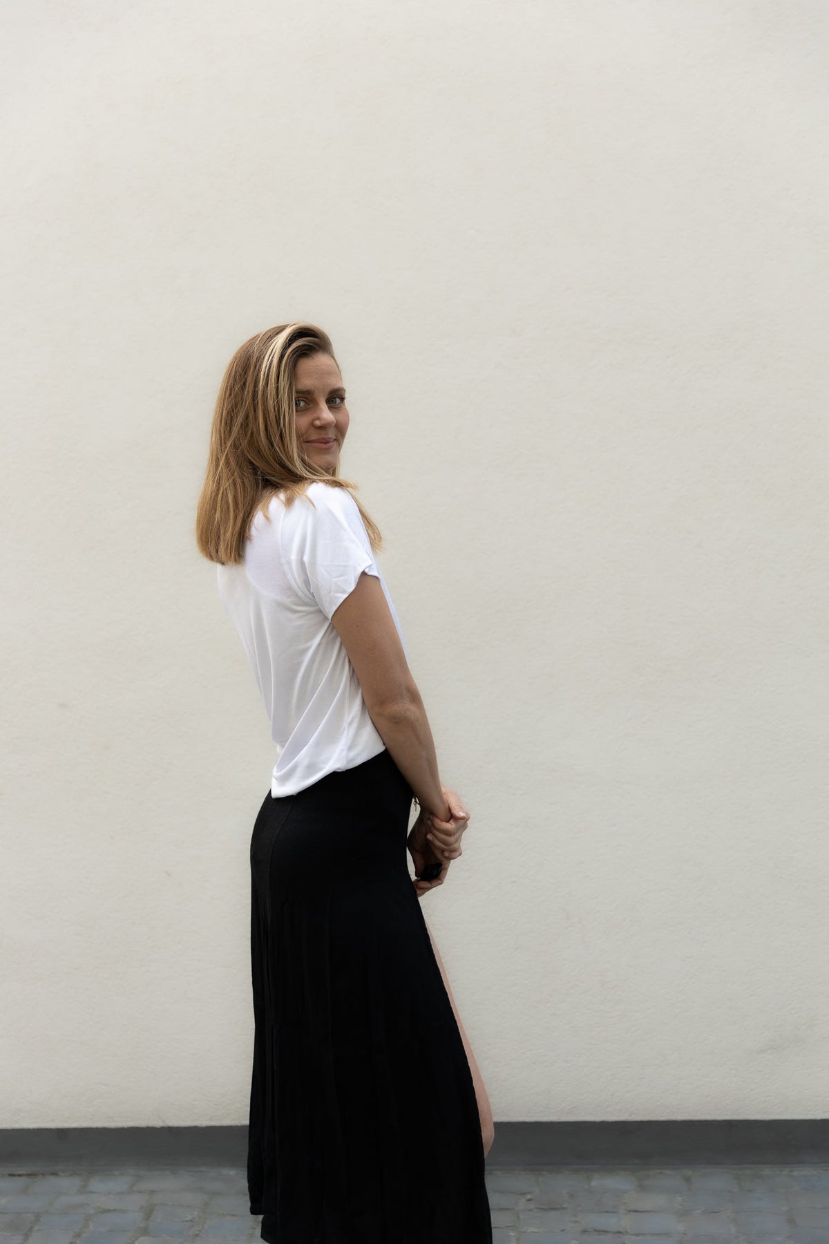 T-shirt blanc BALI en 100% Tencel de Pura Clothing