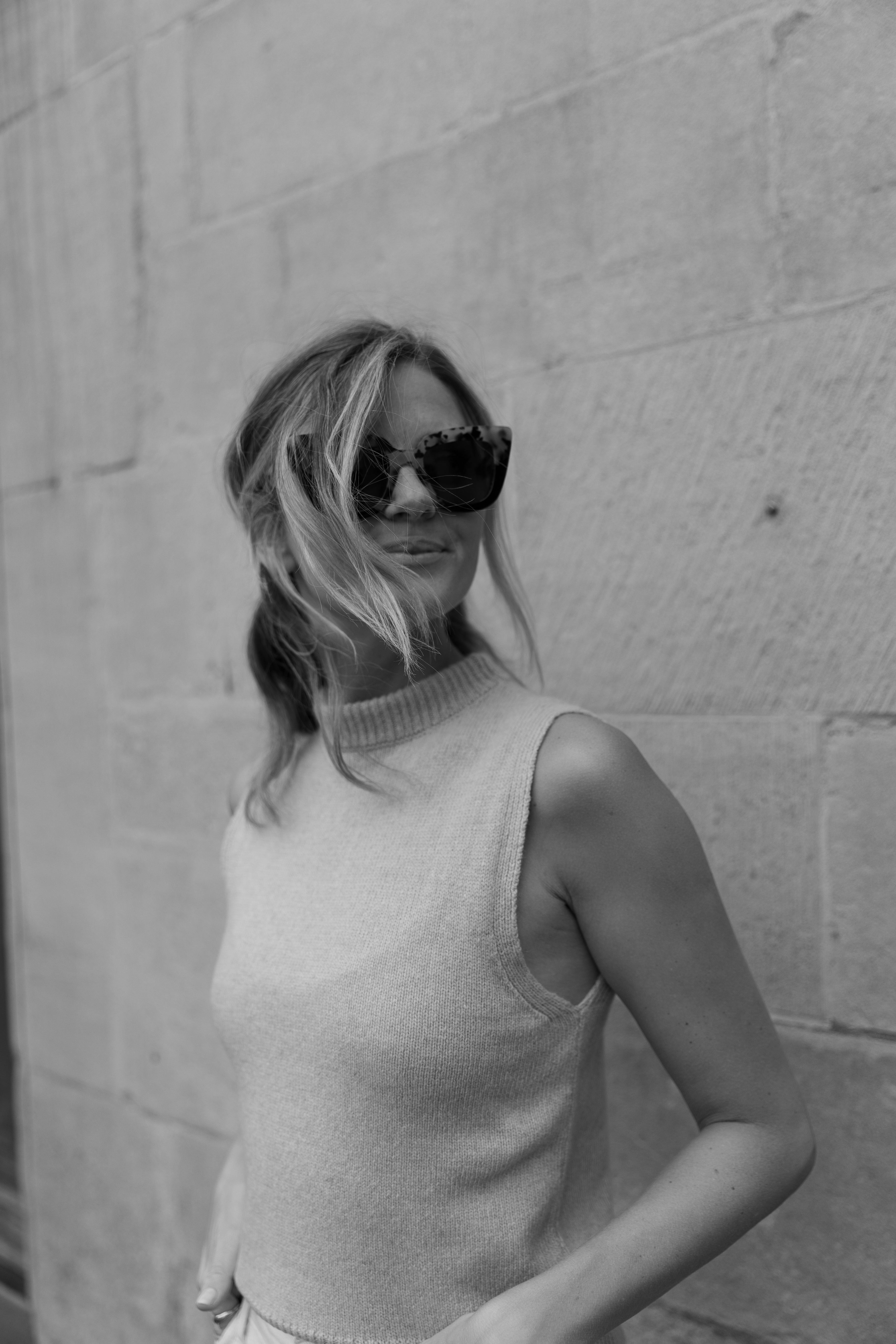 MOCK NECK TANK CASHMERE from Pura Clothing