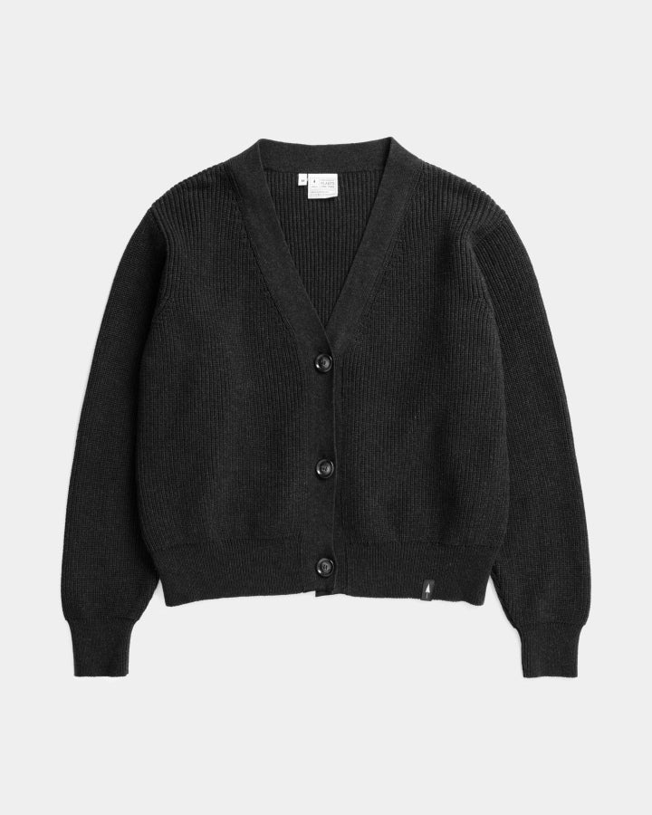 Black cardigan Tree made of 100% organic cotton by Nikin