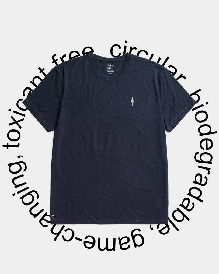 T-shirt bleu foncé TreeShirt Circular en NaNea par Nikin