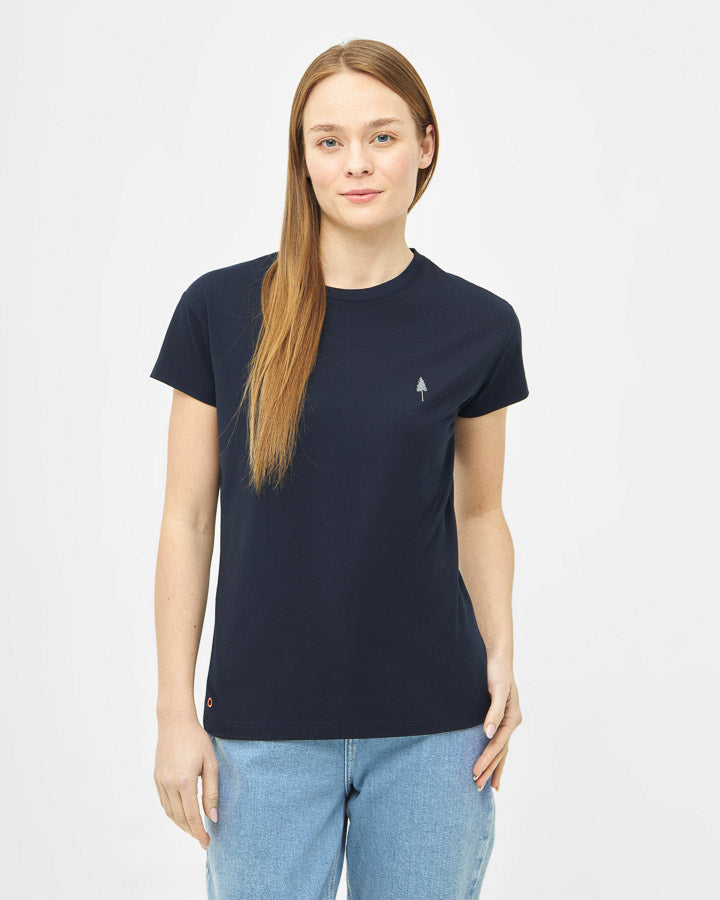 Dark blue T-shirt TreeShirt Circular made of NaNea by Nikin