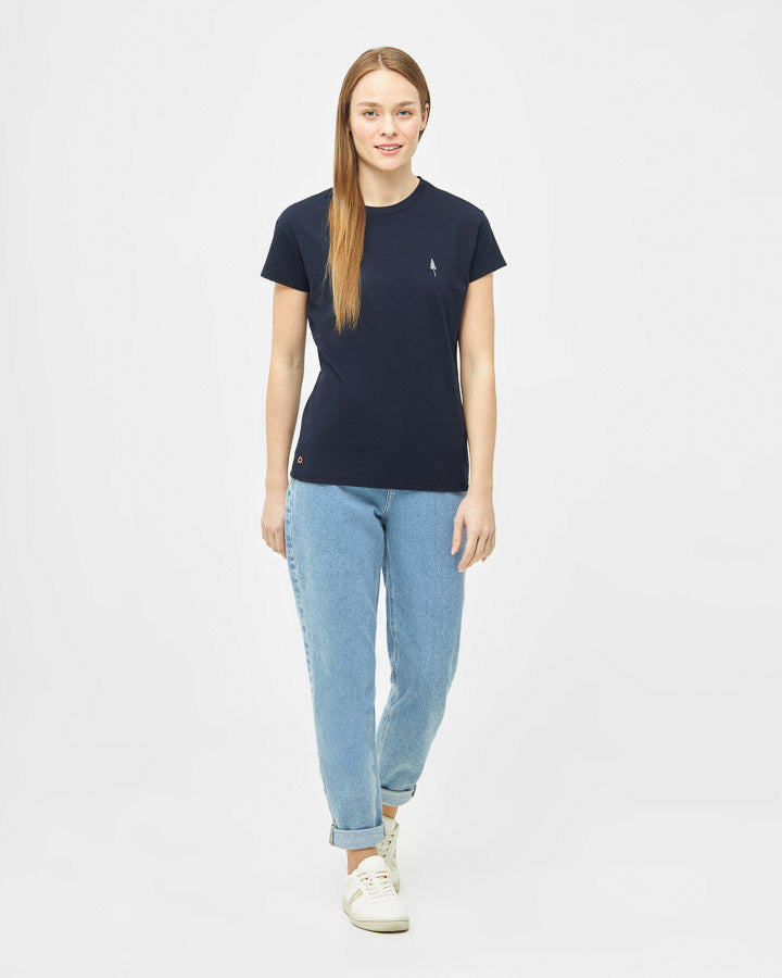 Dark blue T-shirt TreeShirt Circular made of NaNea by Nikin