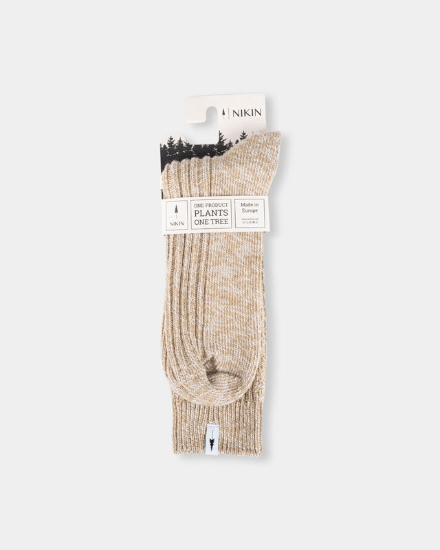 TreeSocks Cosy Women Beige Mel - SOCKS - NIKIN