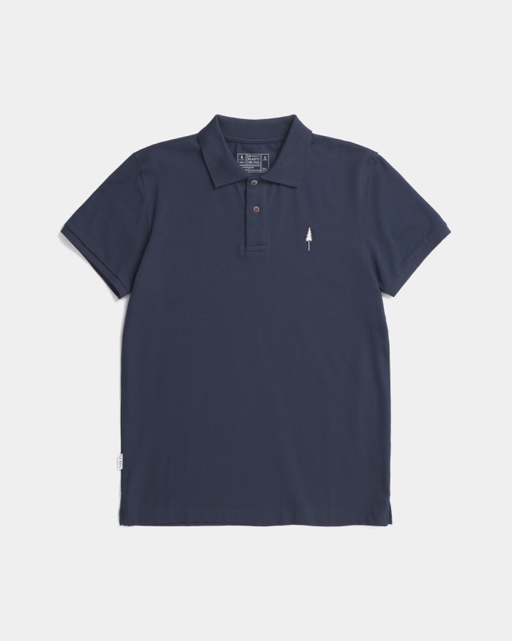 TreePolo Dark Navy by NIKIN made of organic cotton