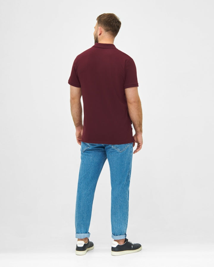 TreePolo Bordeaux aus Bio Baumwolle von NIKIN
