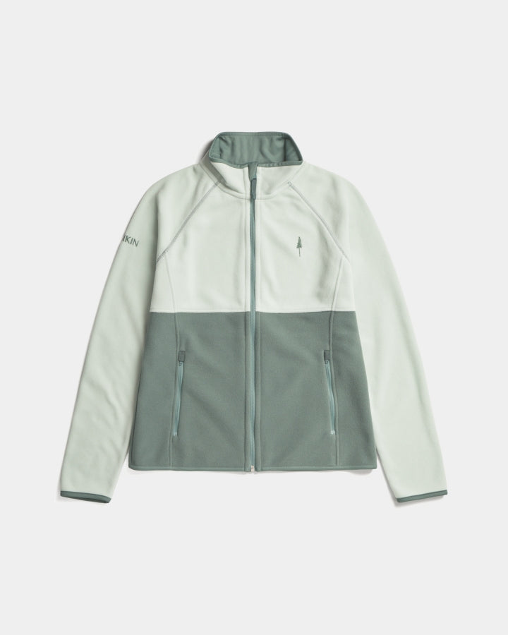 TreeJacket Fleece Colorblock Women Sage-Fresh Mint by Nikin
