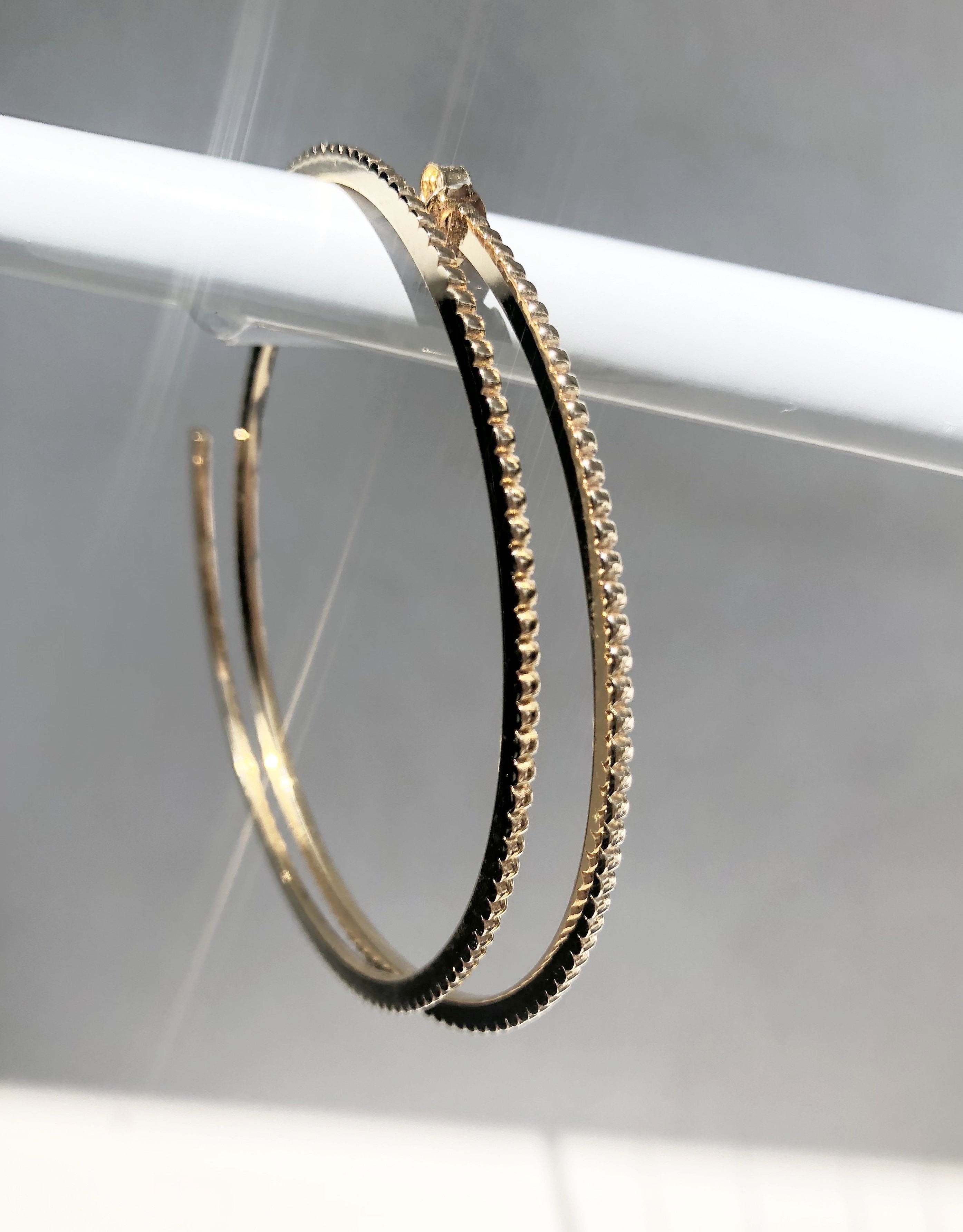 Grandes boucles d'oreilles créoles INGRANAGGI
