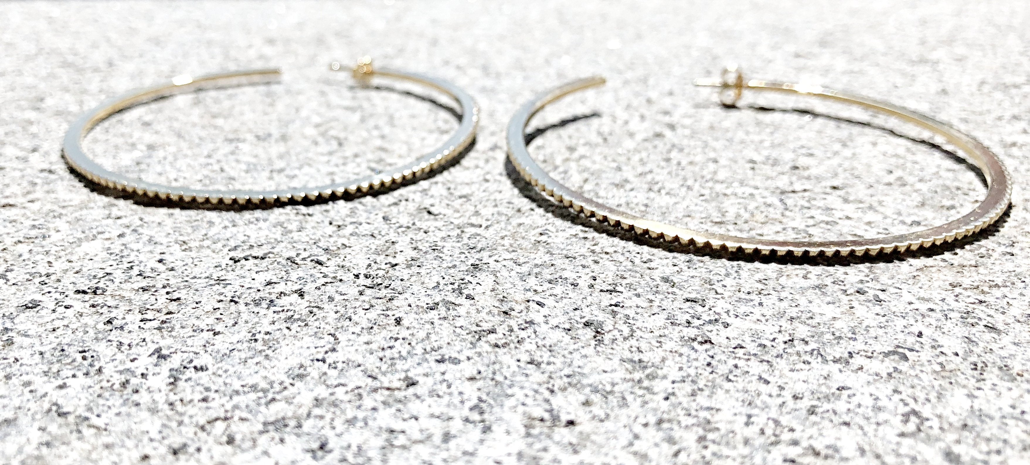 Large hoop earrings INGRANAGGI