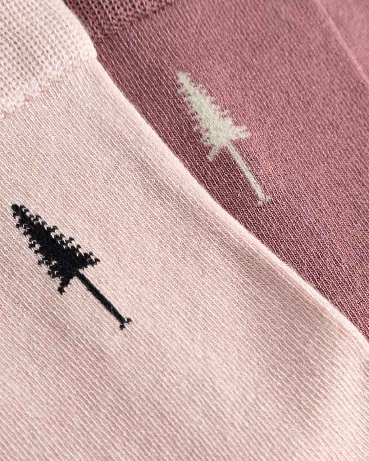 Rosa Socken-Set Tree Standard aus Tencel von Nikin