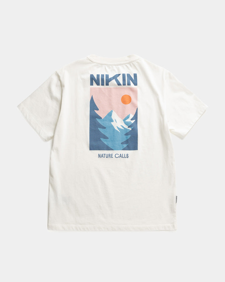 Weisses T-Shirt Tree Nature Calls aus Bio-Baumwolle von Nikin