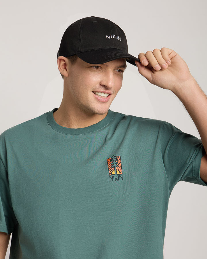 Schwarze Cap Tree Dad aus 100% Bio-Baumwolle von Nikin