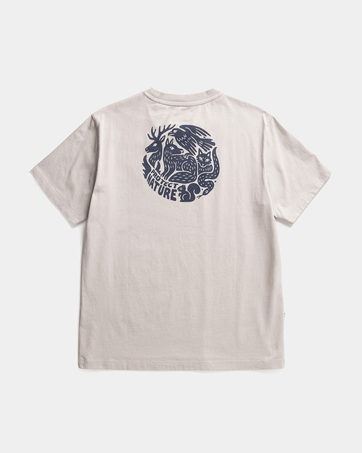 Helles T-Shirt Tree Protect Nature aus 100% Bio-Baumwolle von Nikin