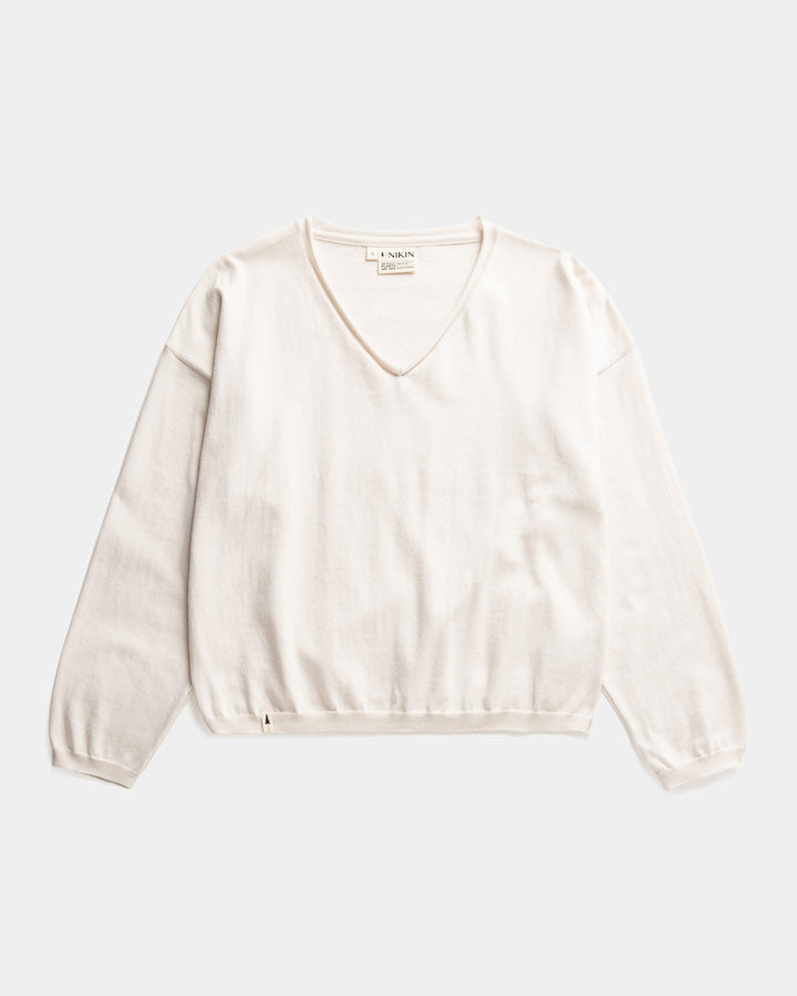 Heller Strickpullover Tree aus 100% Bio-Baumwolle von Nikin