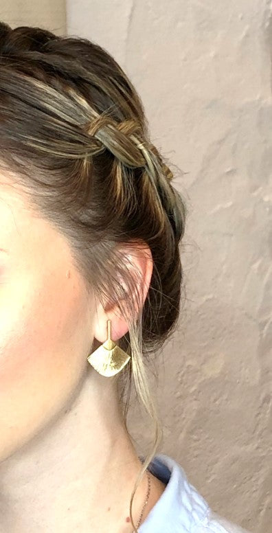 Pendant earrings Abanicos medium