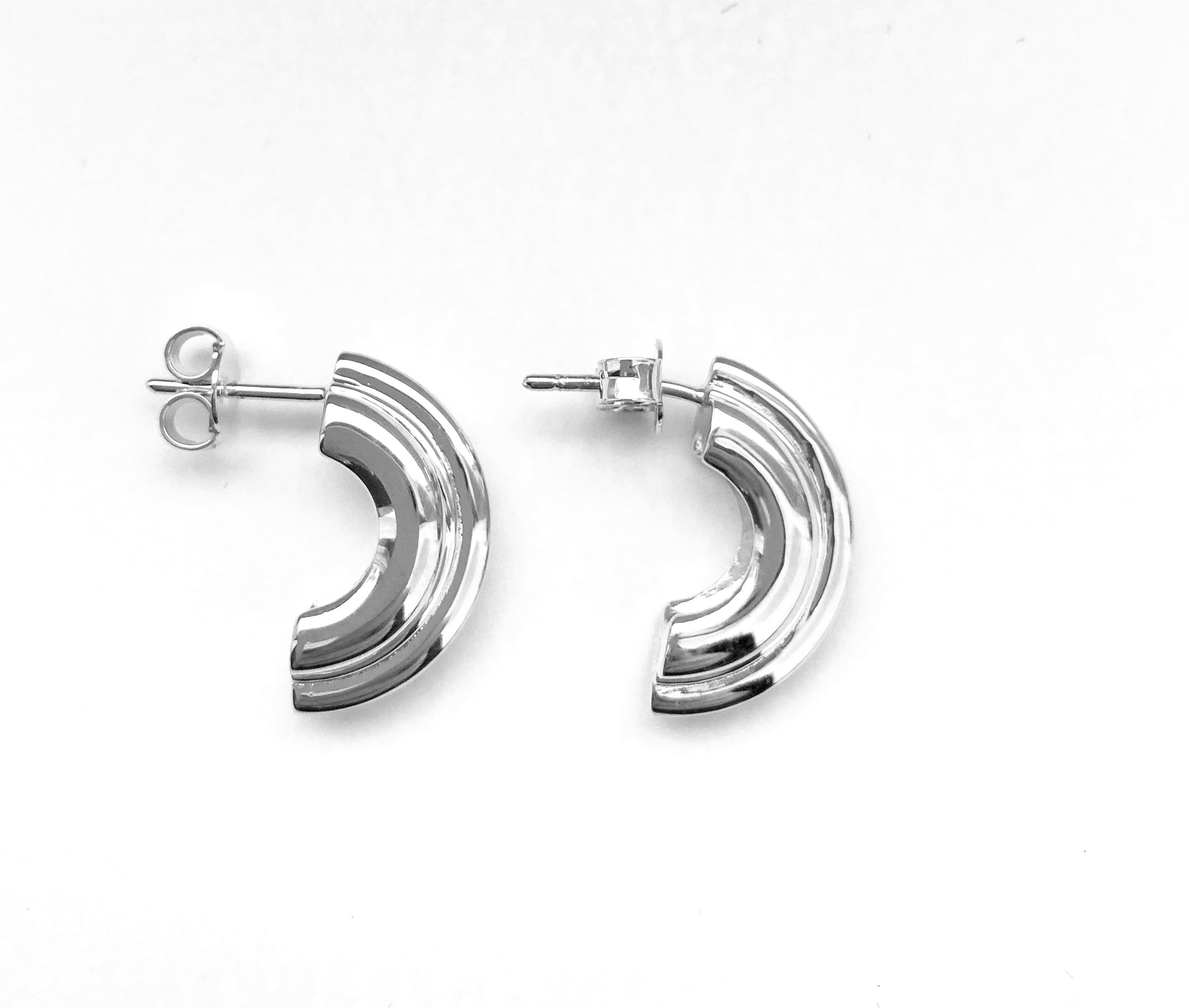 Petite bague demi-créole PNEUS