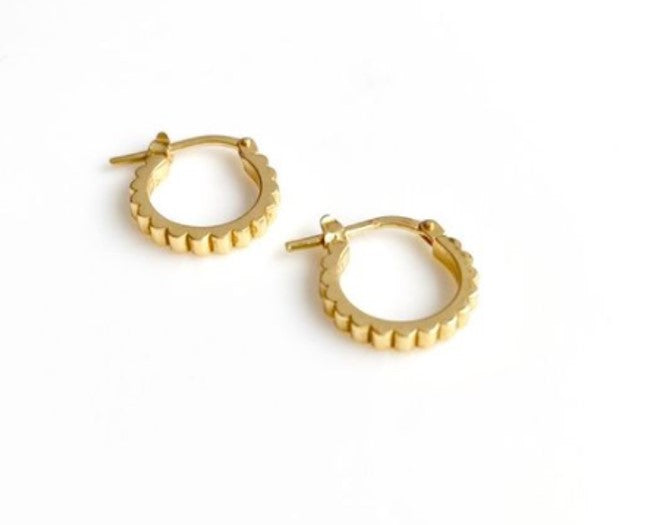 INGRANAGGI mini hoop earrings with clasp