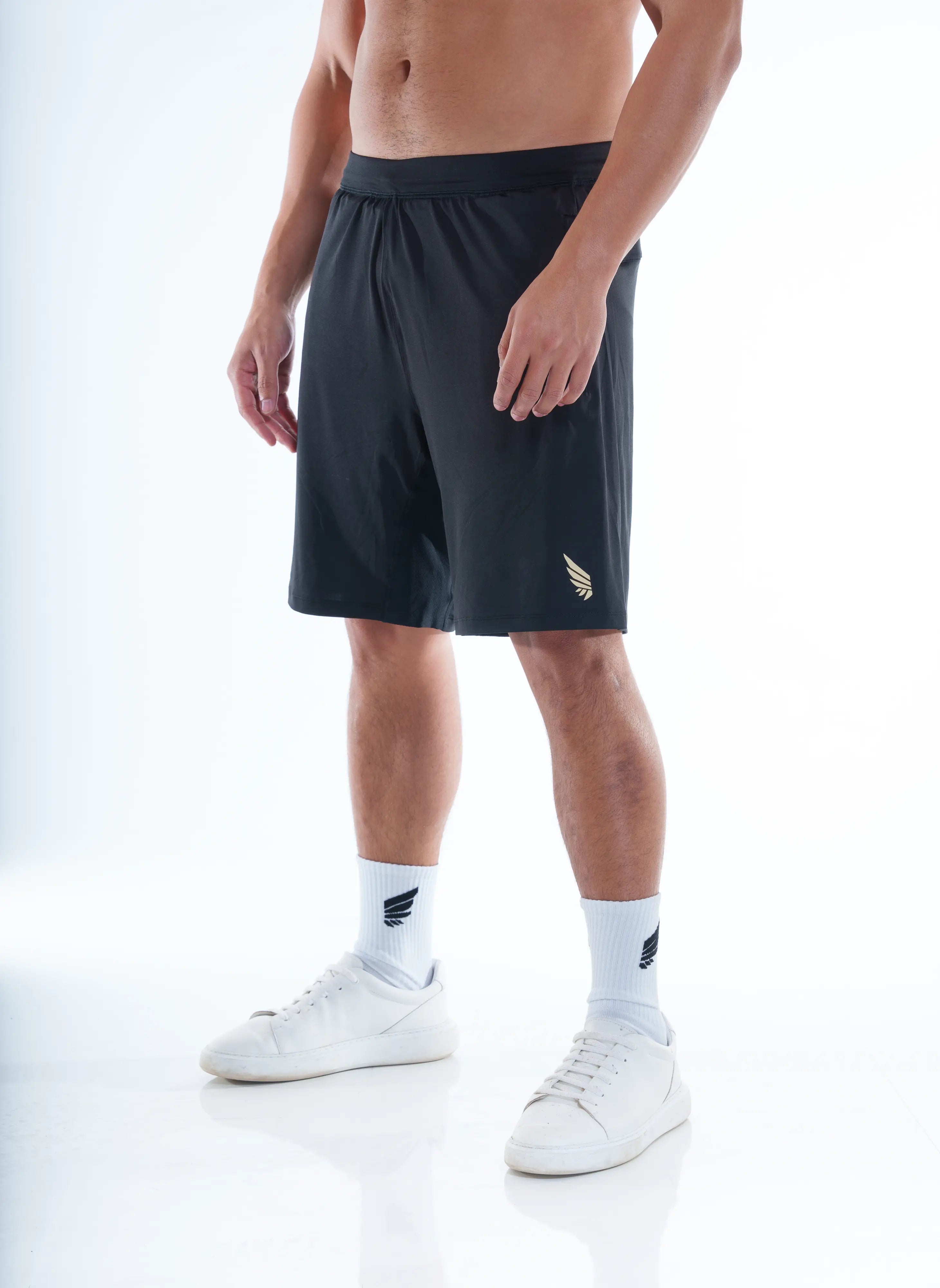 Nivays Zeyla Performance Black Shorts Made from Recycled Polyester