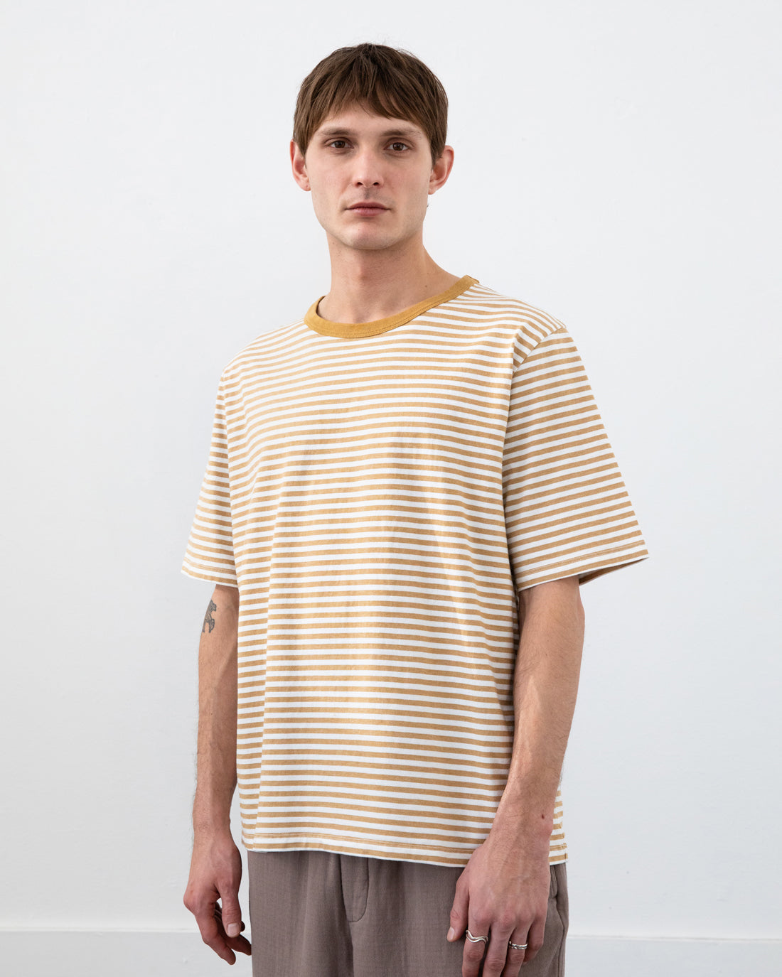 T-shirt rayé 100 % coton biologique de Rotholz