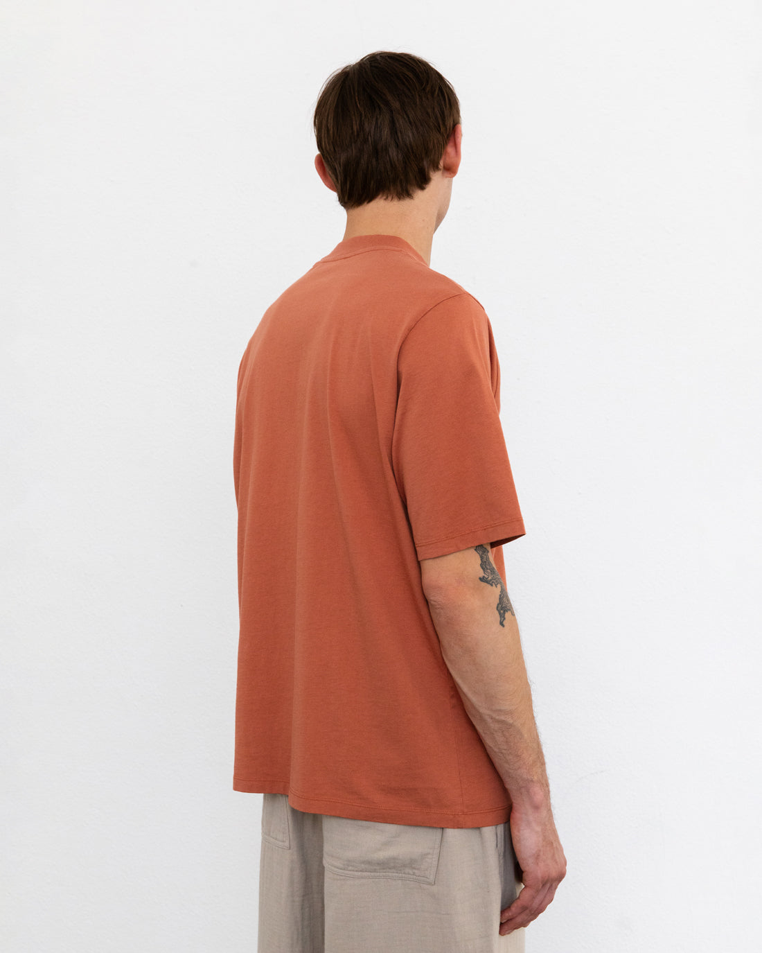 T-shirt rouge 100% coton biologique de Rotholz