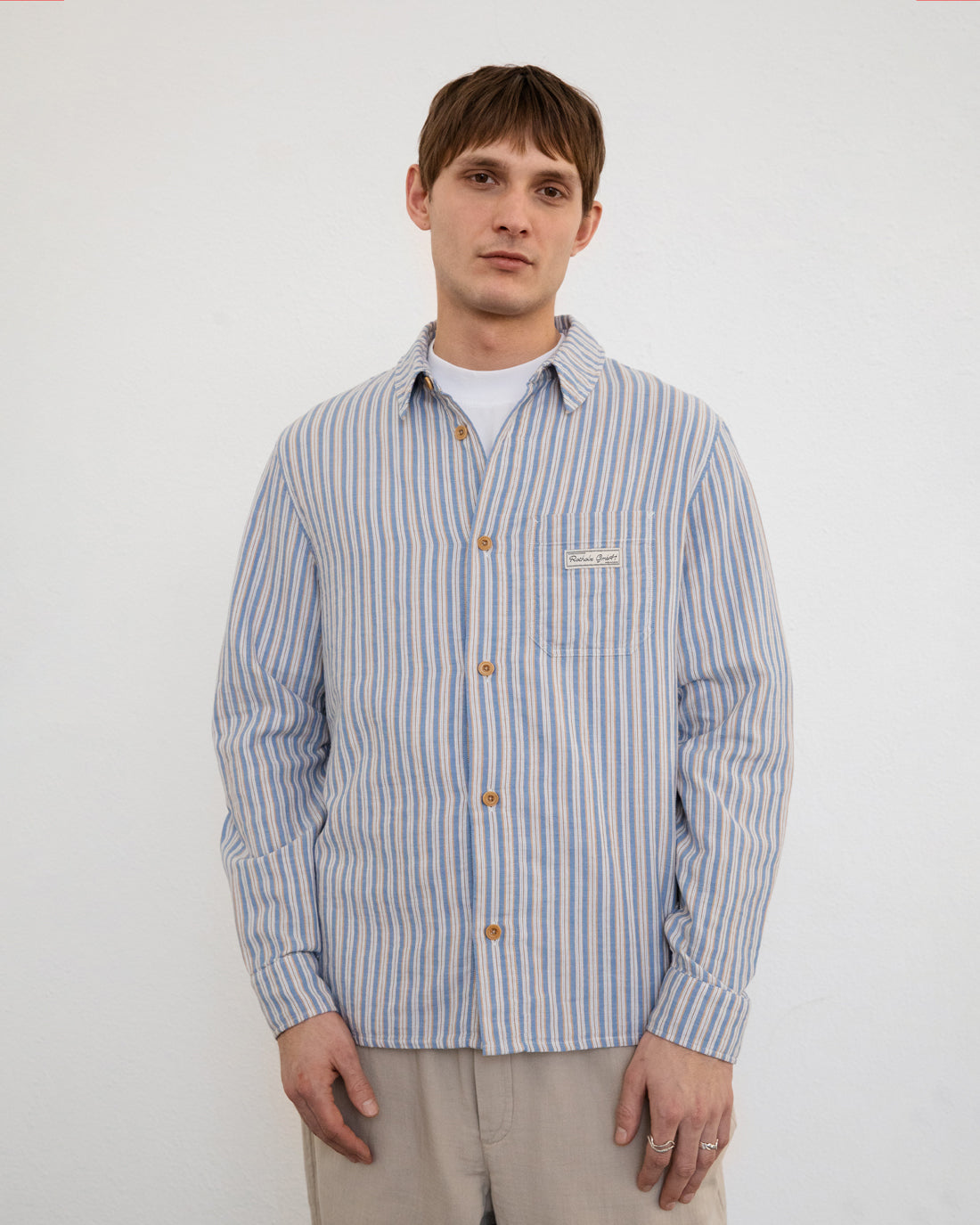 Striped shirt made of 100% organic cotton by Rotholz