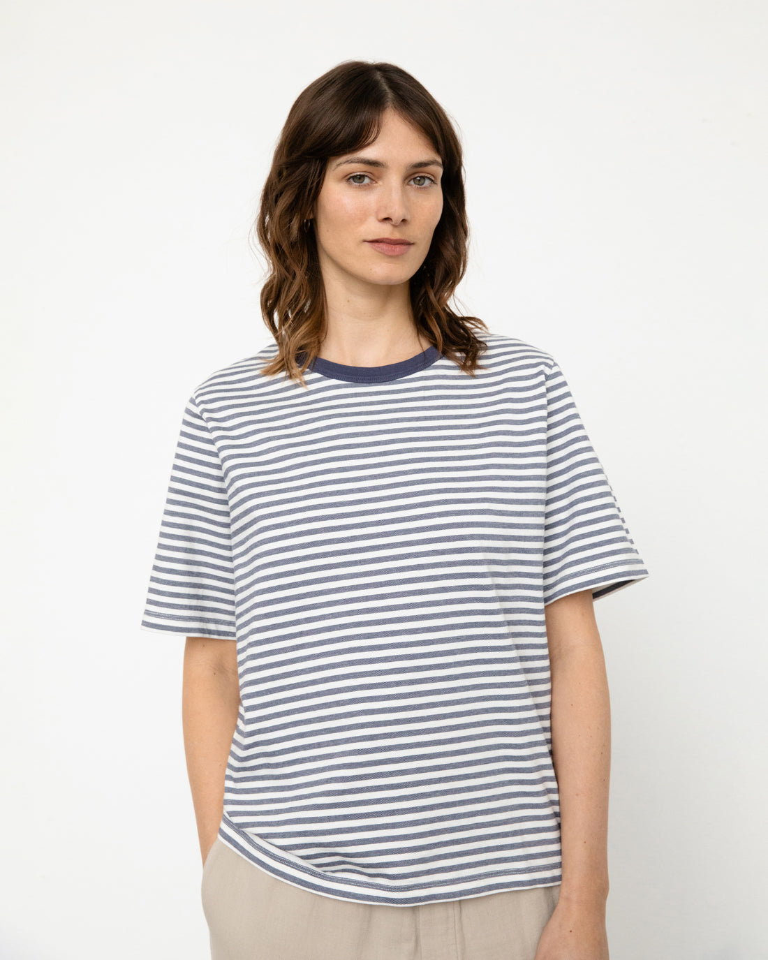 Blaues T-Shirt aus 100% Bio Baumwolle von Rotholz