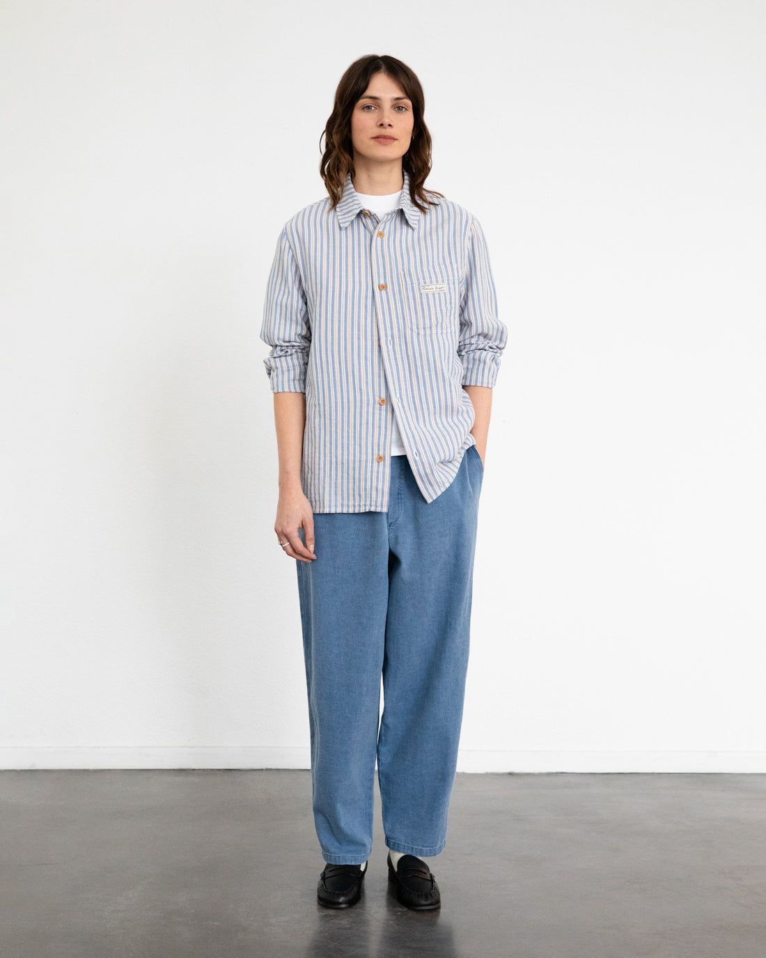 Striped shirt made of 100% organic cotton by Rotholz
