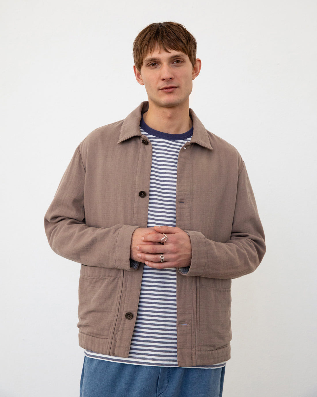 Braune Jacke aus 100% Bio-Baumwolle von Rotholz