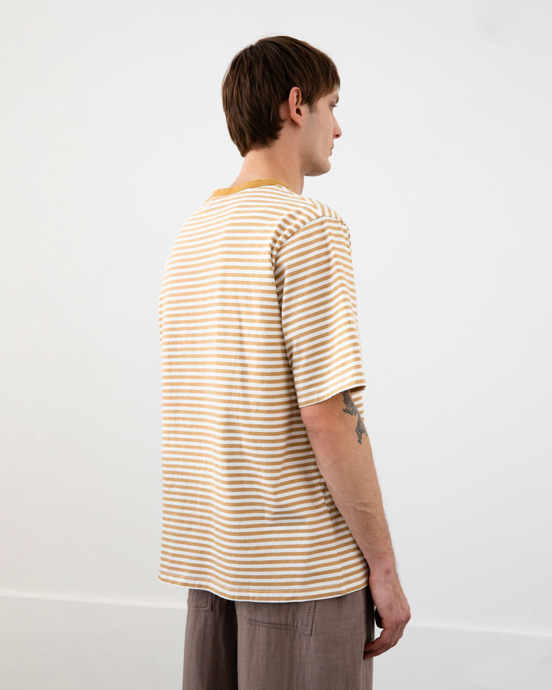 T-shirt rayé 100 % coton biologique de Rotholz