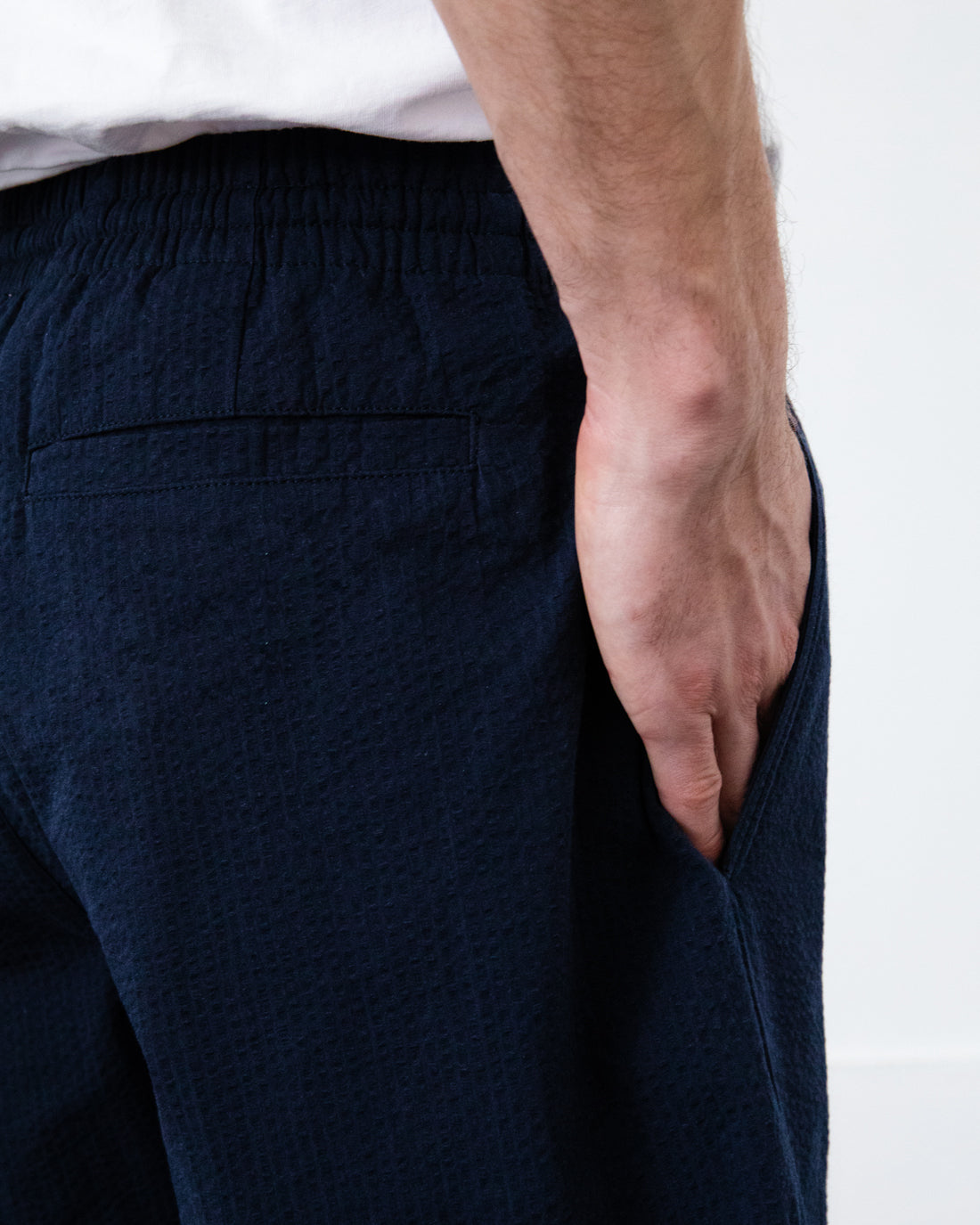 Pantalon bleu foncé en coton 100 % biologique de Rotholz