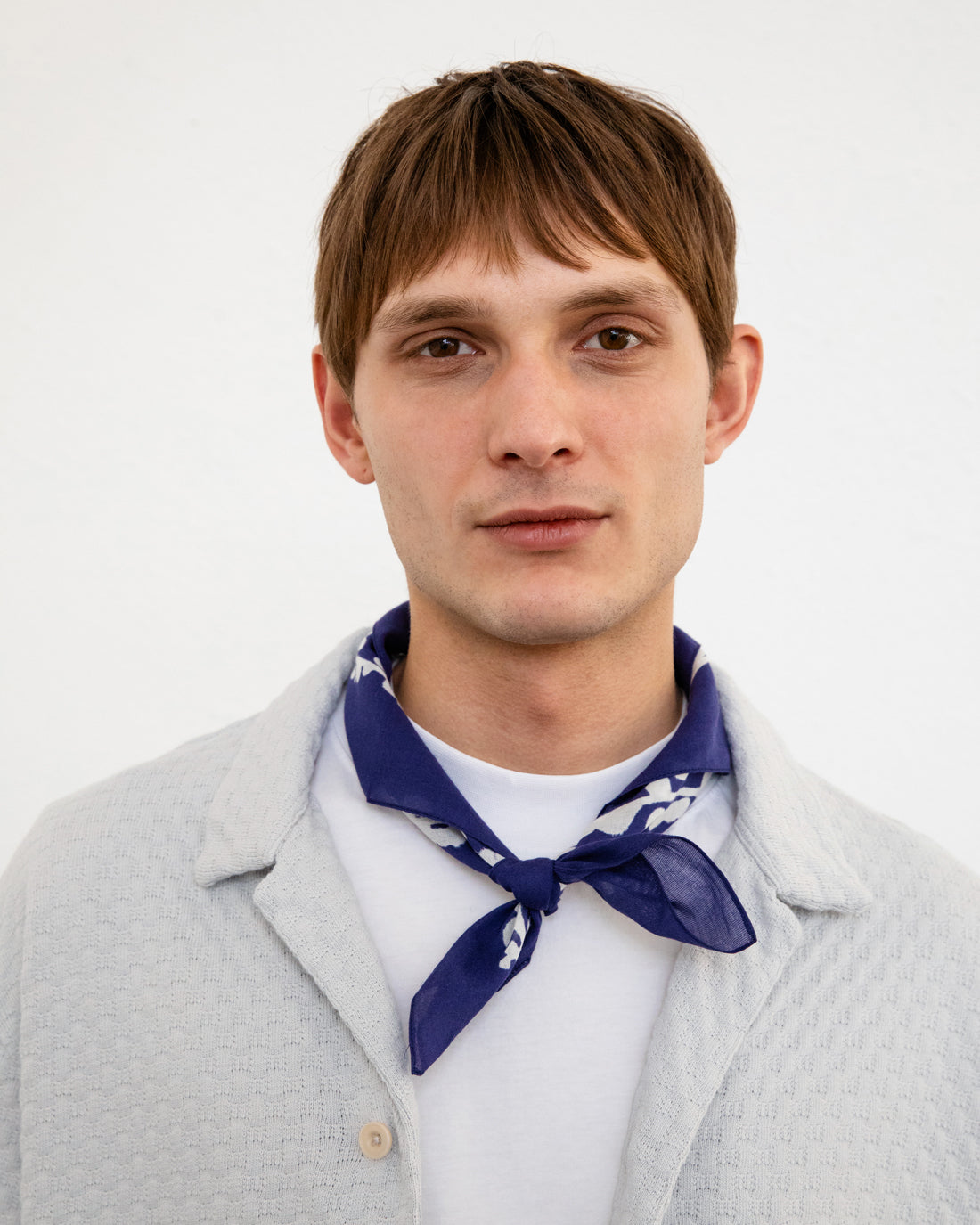 Grey bowling shirt made from 100% organic cotton by Rotholz