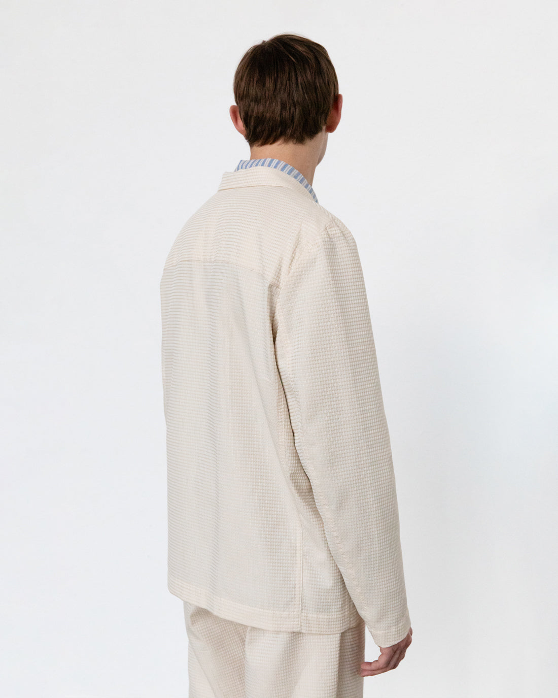 Beiger Blazer Casual Waffel aus 100% Bio-Baumwolle von Rotholz