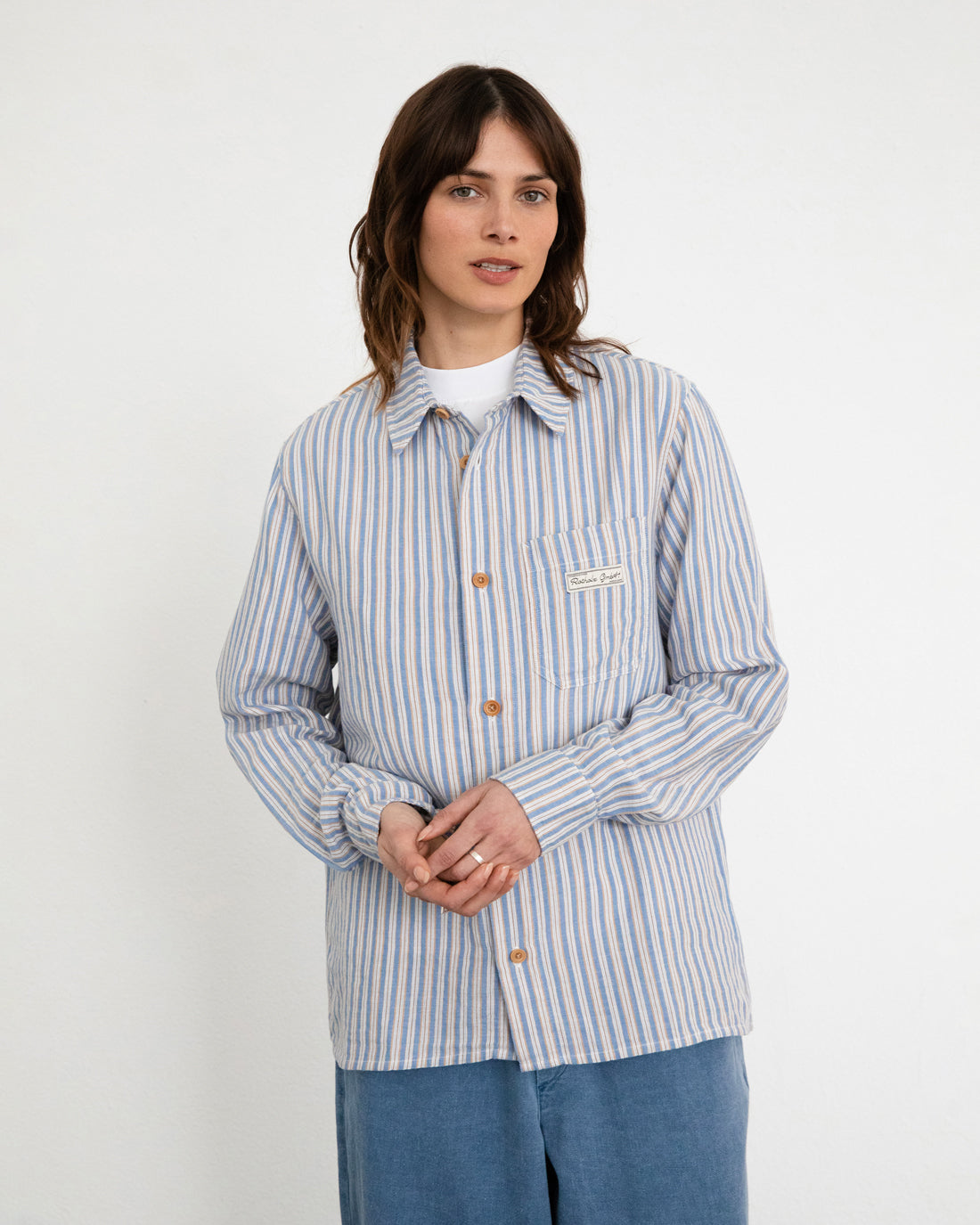 Striped shirt made of 100% organic cotton by Rotholz