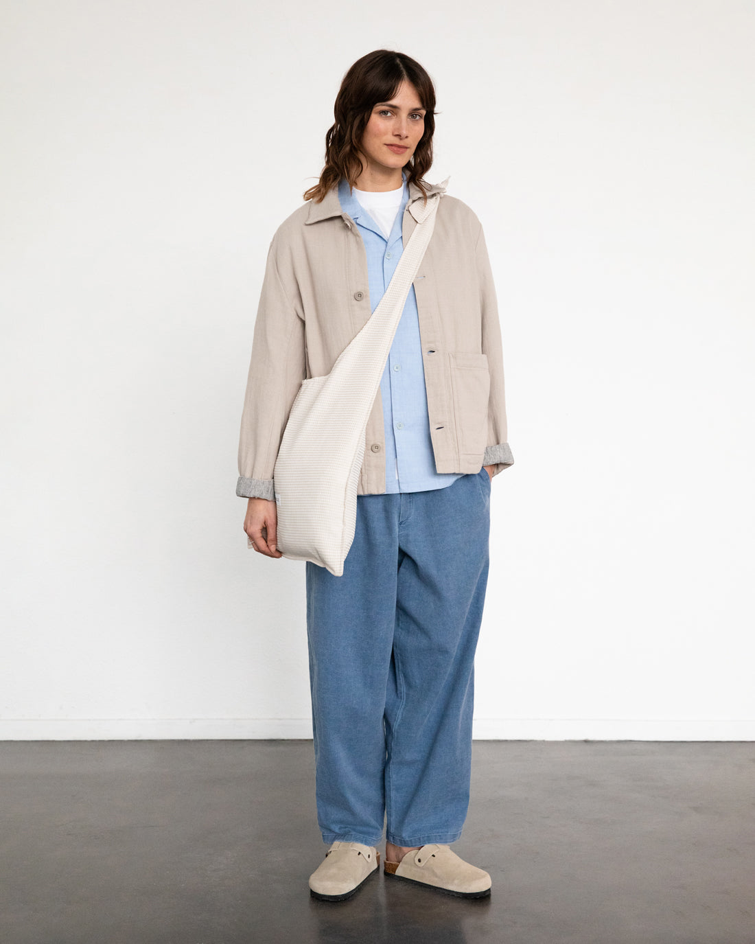 Veste beige en 100% coton biologique de Rotholz