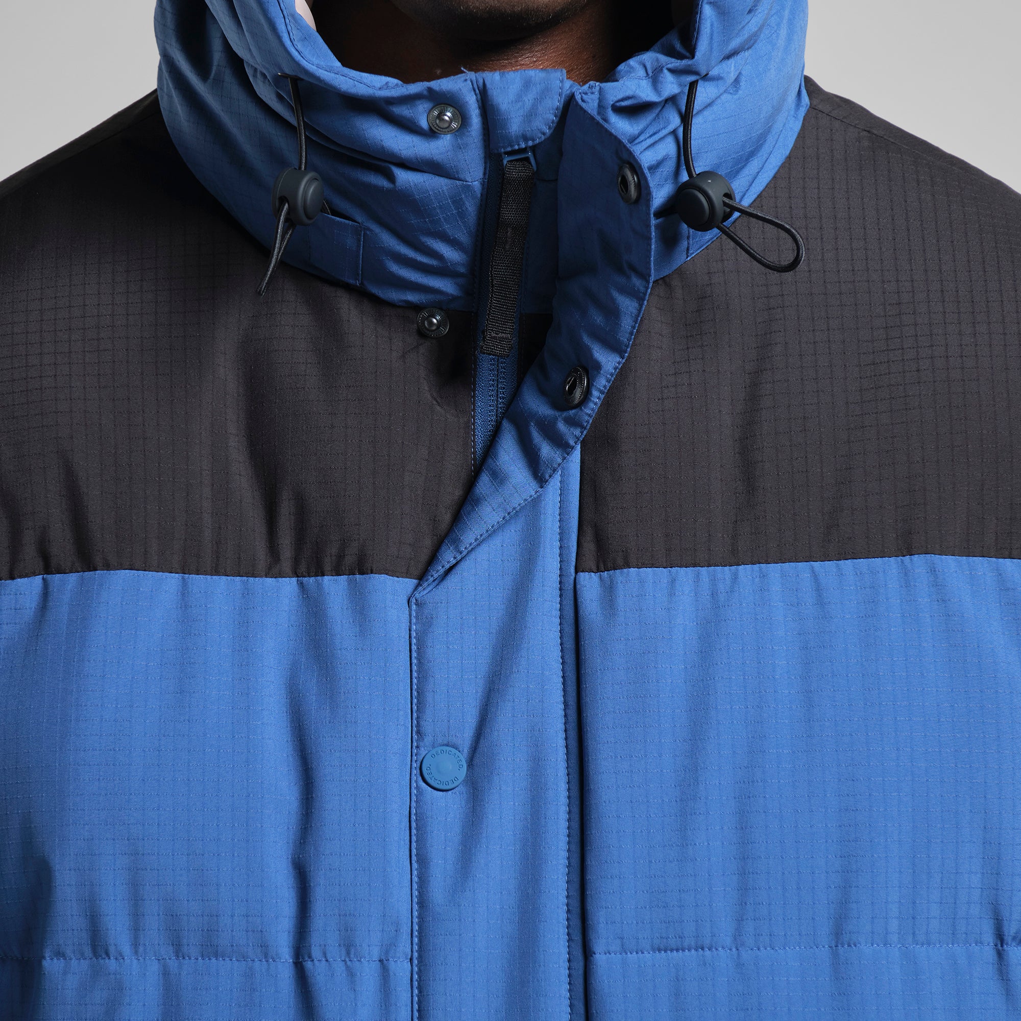Aoraki down vest made from 100% recycled nylon by ECOALF in metallic beige
