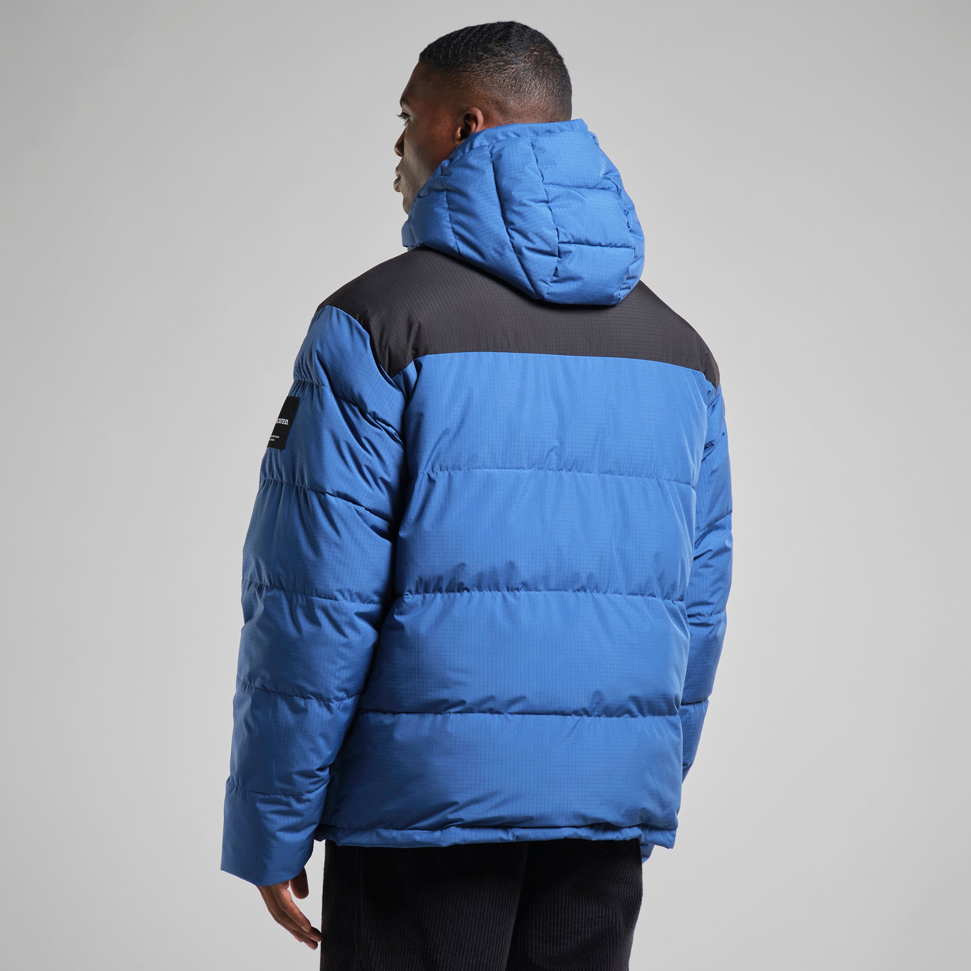 Aoraki down vest made from 100% recycled nylon by ECOALF in metallic beige