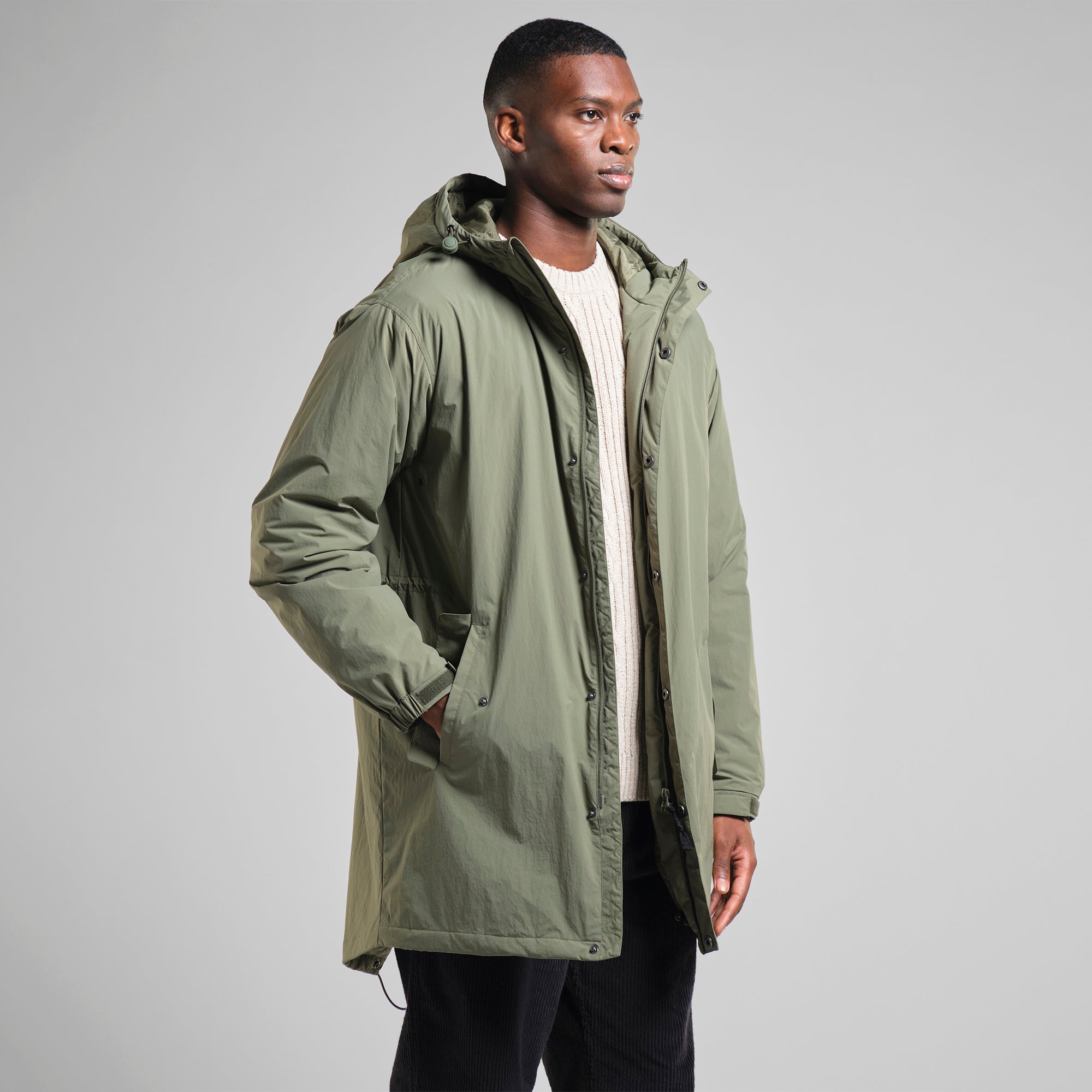 Doudoune Aoraki en nylon 100 % recyclé d'ECOALF en beige métallisé