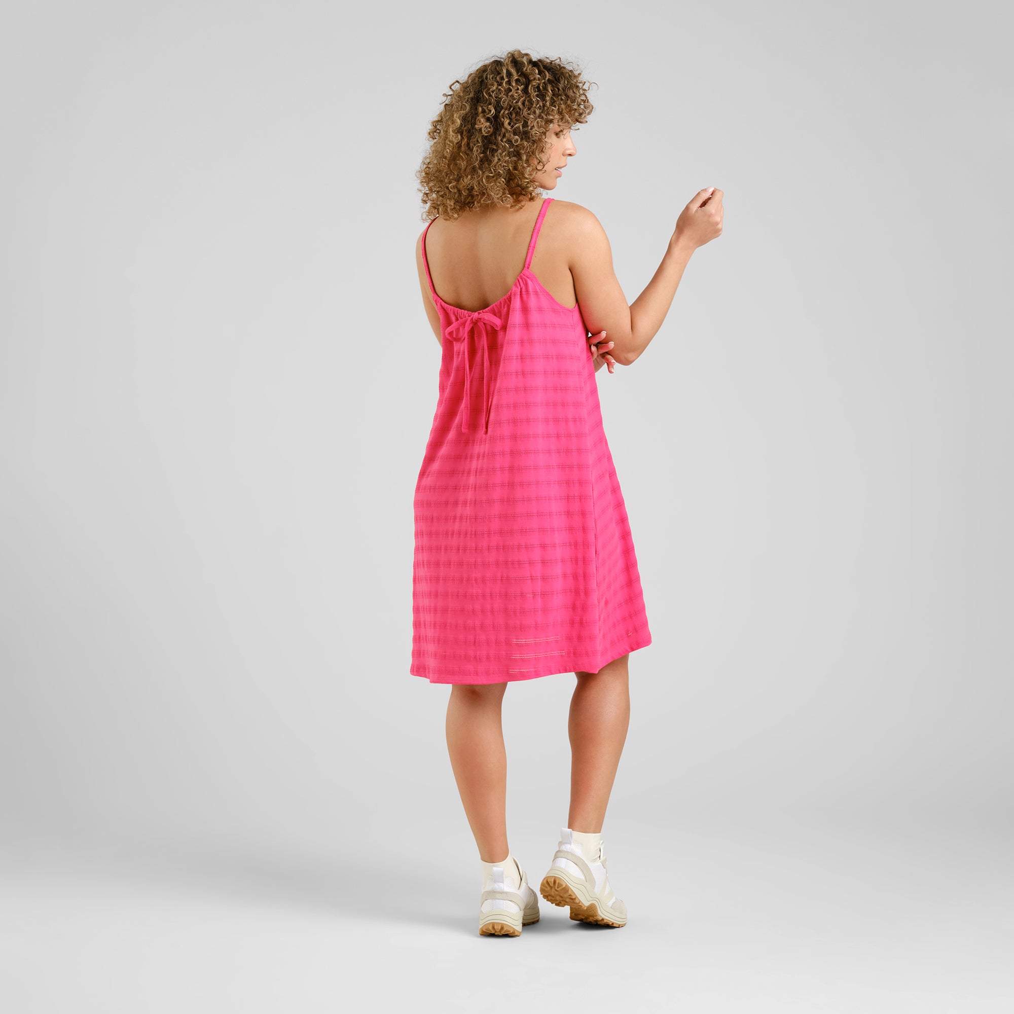 Sommerkleid Nykvarn aus 100% Bio Baumwolle von Dedicated in pink