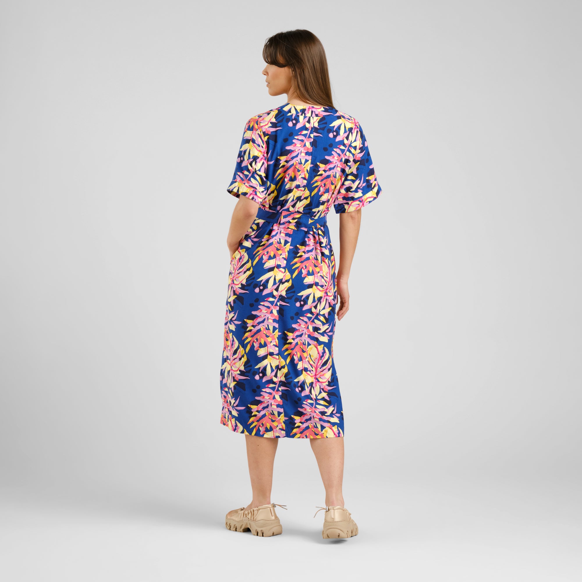 Colorful summer dress Kallvik made of 100% Ecovero™ by Dedicated