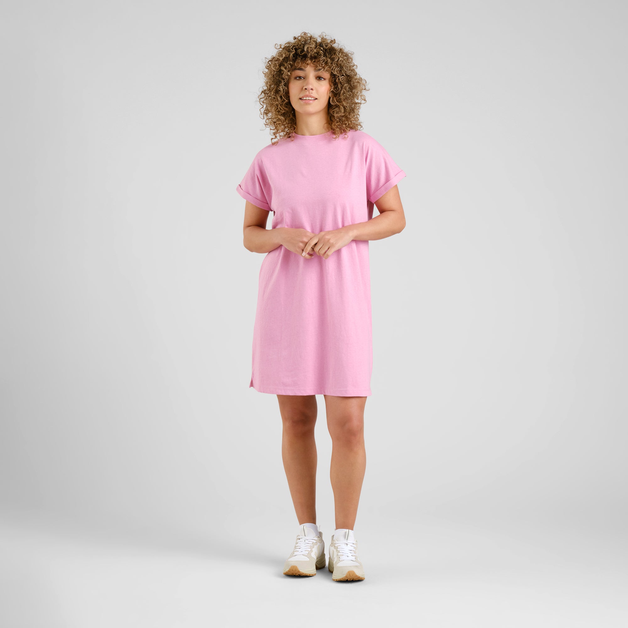 Sommerkleid Eksta in pink aus Bio Baumwolle und Hanf von Dedicated